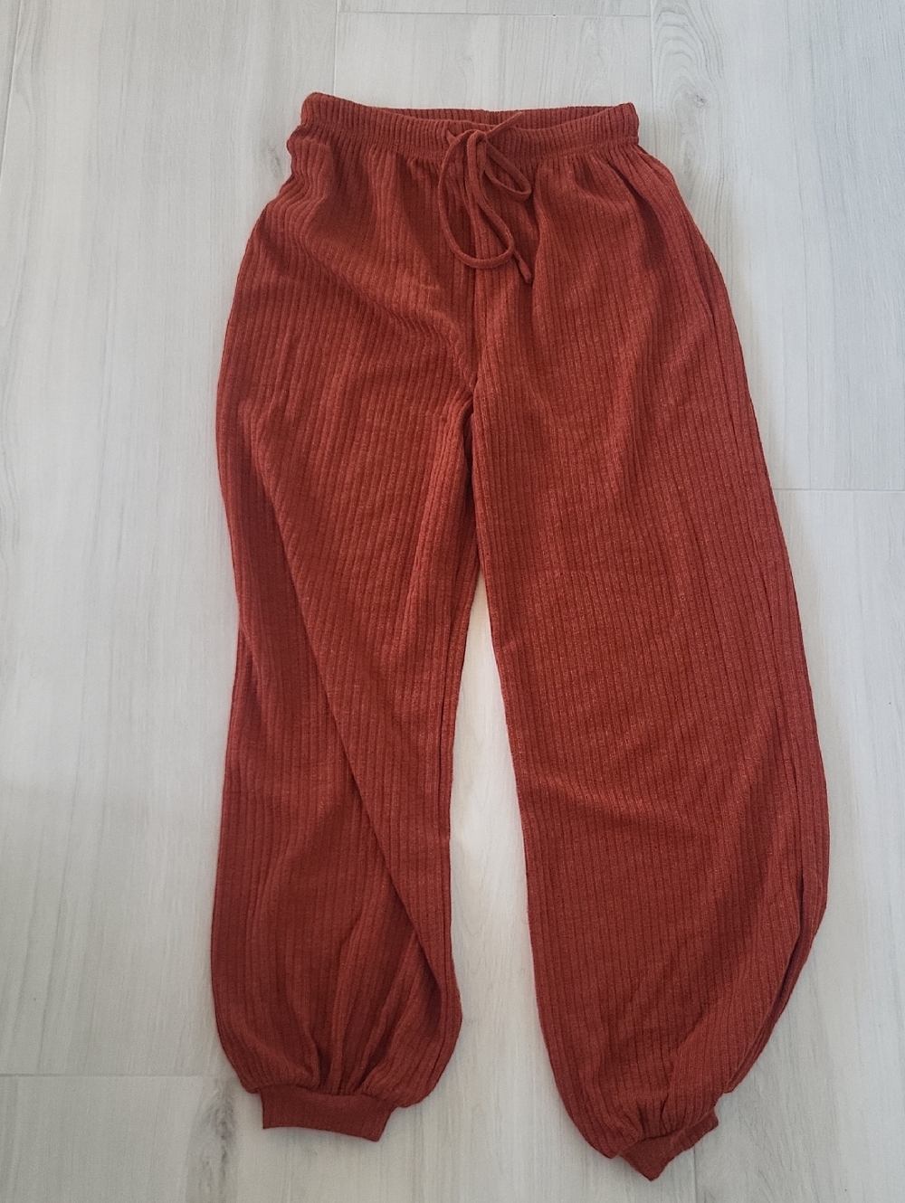 HYFVE Ribbed Track Pants in Rust
